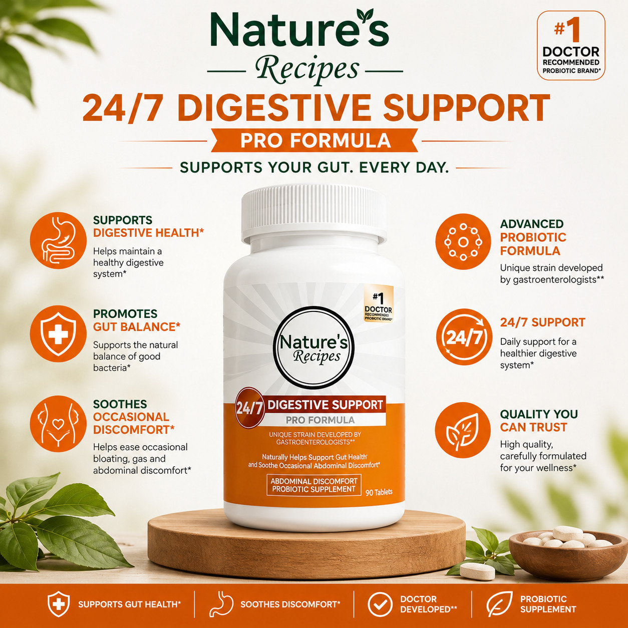 Nature’s Recipes Probiotic 50 Billion 90 Tablets Compare to Align Exp 01/27