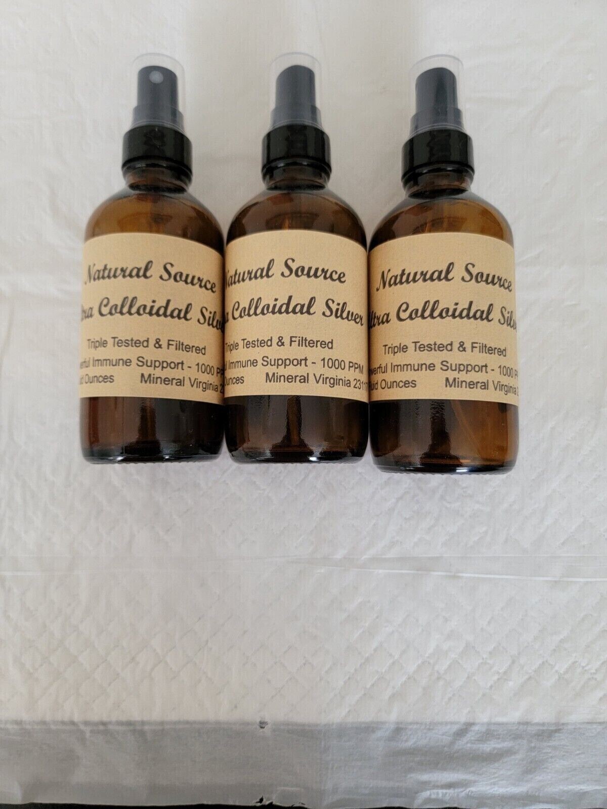 Ultra Colloidal Silver 1000 PPM – 4 oz Spray Bottle (free ship)