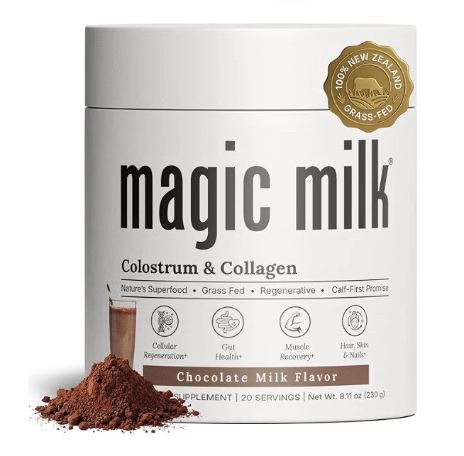 Magic Milk Colostrum & Collagen Chocolate 20 Servings Exp 03/2028 New Sealed