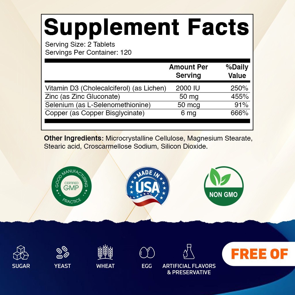 Vitamatic Copper Bisglycinate 6 mg – 240 Tablets