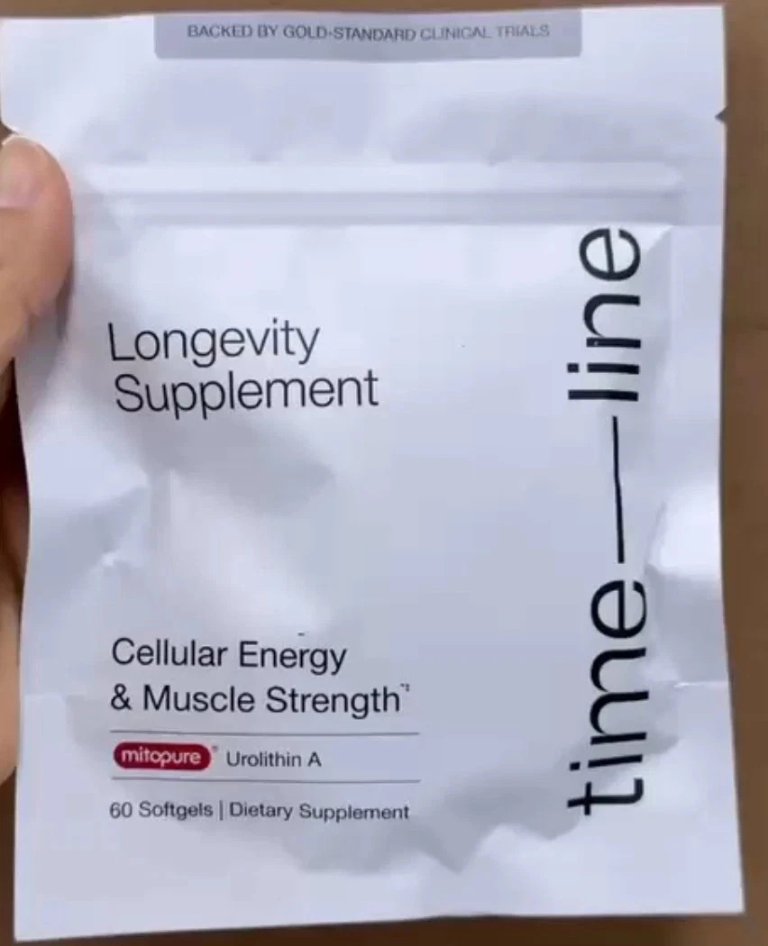 Pack of 2 Time-Line Longevity Supplement Mitopure Urolithin A 60 Softgels -07/27