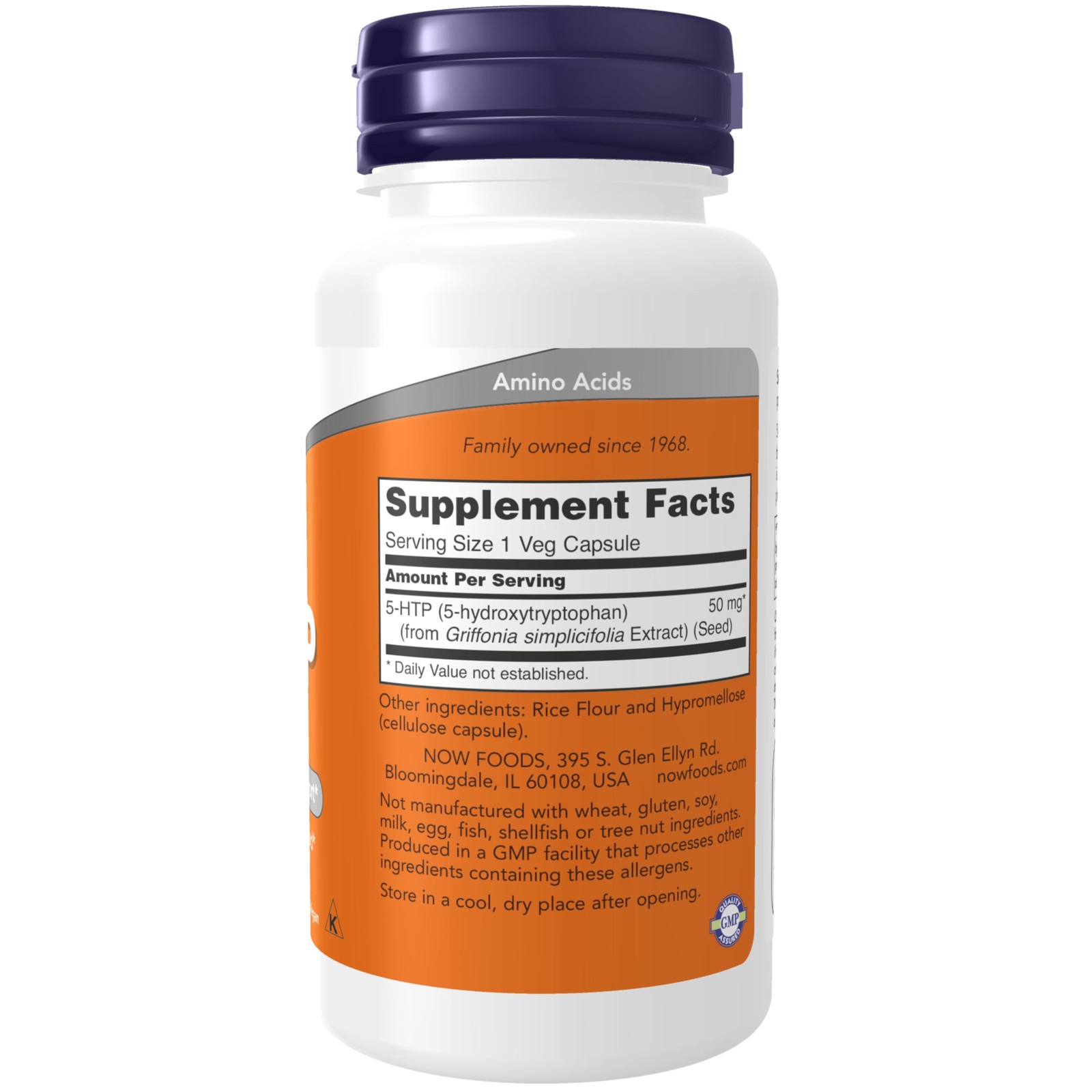 5 Htp Nutritional Supplement Supports Positive Mood 90 Count Natural Non Gmo