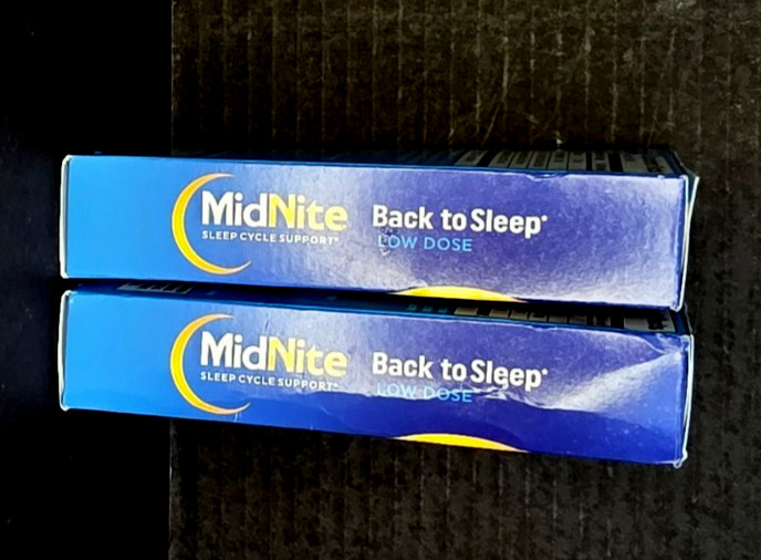 60 MidNite Back to Sleep Cherry Tablets, 1.5 mg Melatonin & Herbal Blend, *READ*