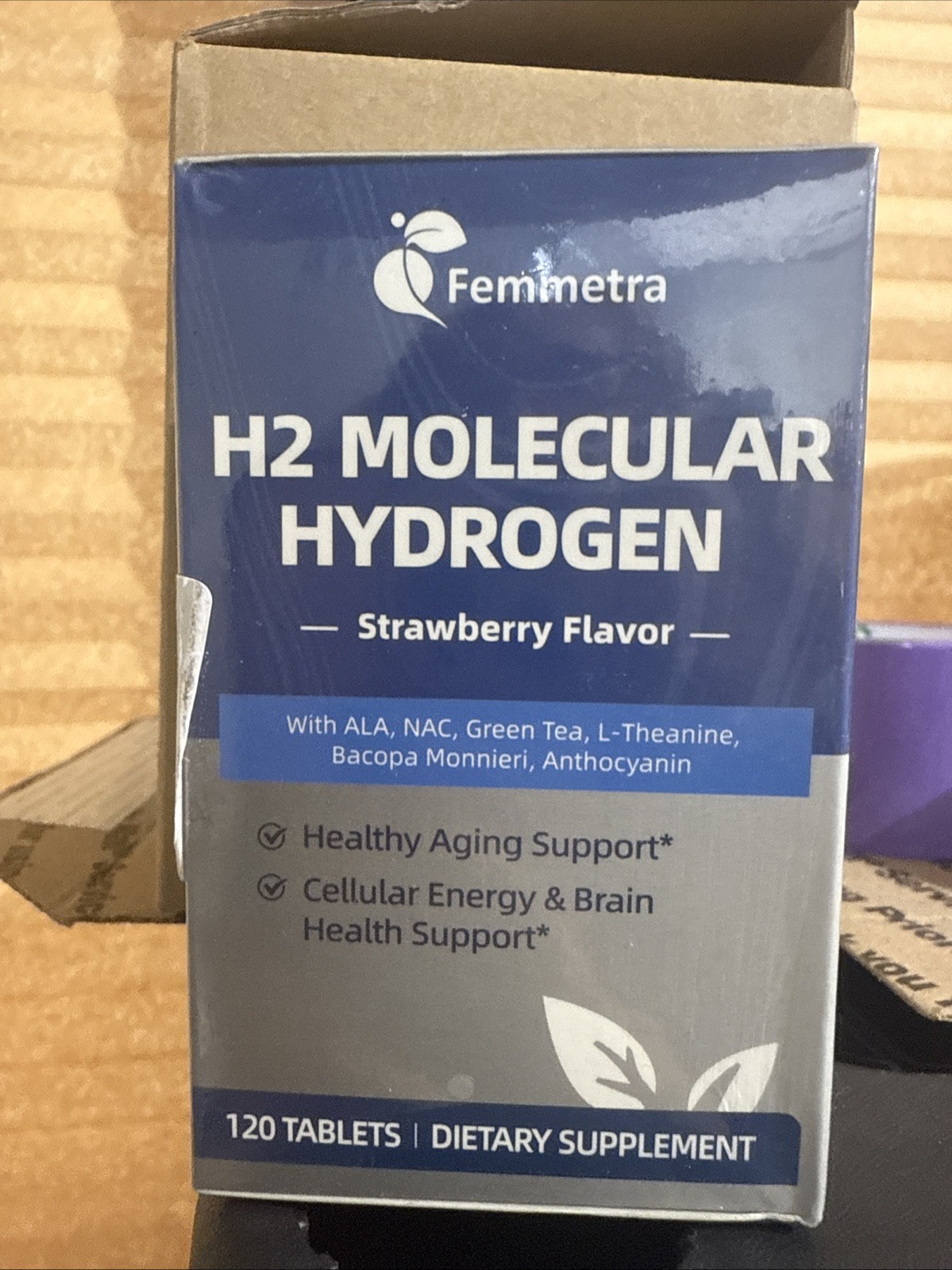 H2 Molecular Hydrogen 120 Tablets Fast Dissolve Magnesium Energy Strawberry Flav
