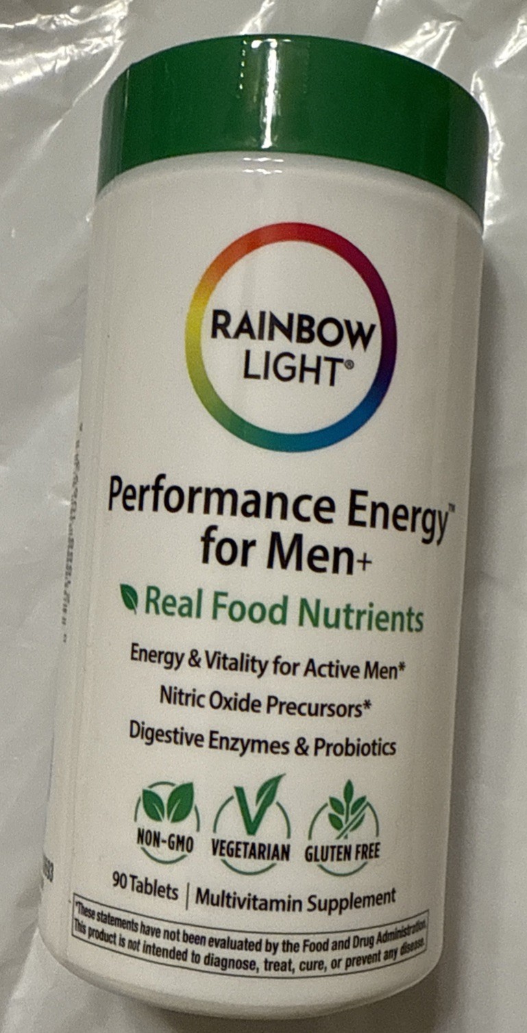 Rainbow Light Performance Energy For Men+ (90 Tablets). EXP 02/2027