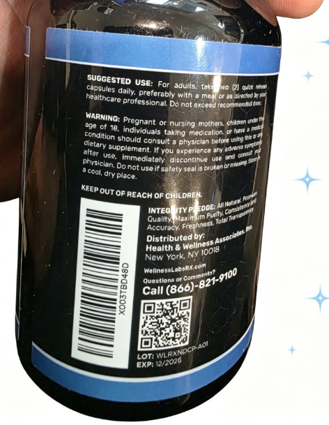 2 X WELLNESS LABSRX Liposomal NAD Supplement, 1500mg – USA Made, NAD Resveratrol