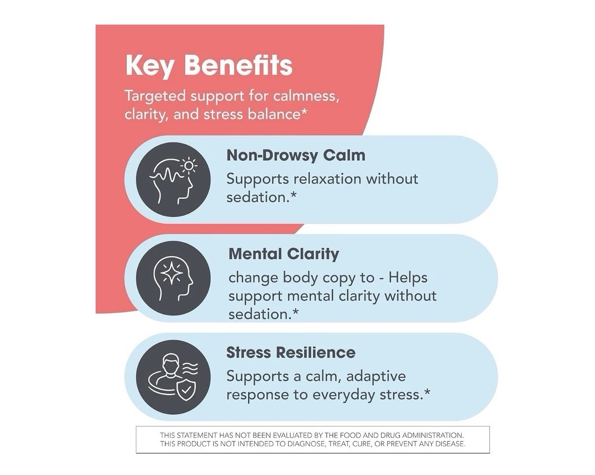 Allergy Research Group ARG 200 mg of Zen Calmness Support Day Or Night 120 Caps