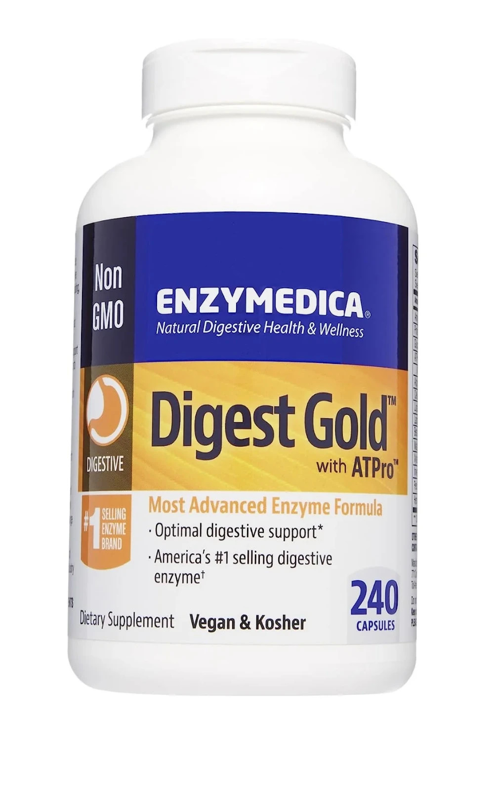 Enzymedica Digest Digestive Gold Support Supplement – 240 Capsules Free Shipping