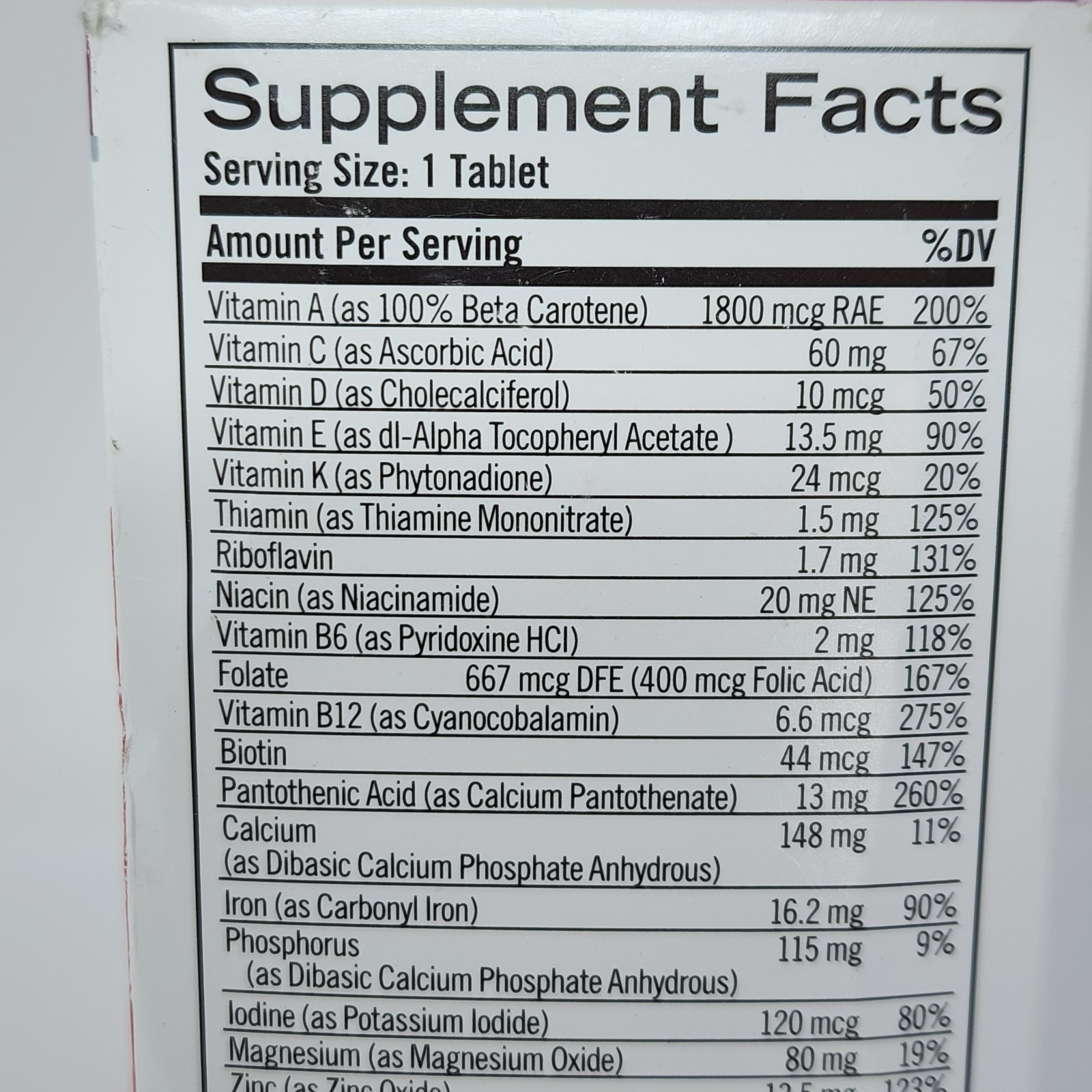 Geritol Multivitamin Multimineral Nutrition Support 100 Tabs per Bottle (2 Pack)