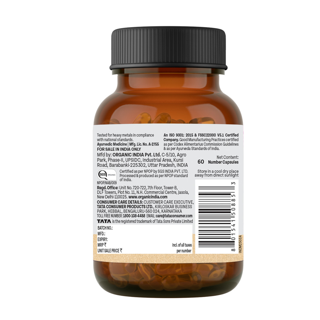 Organic India Liver Kidney Care | Herbal Detox & Daily Wellness Supplement | 60g