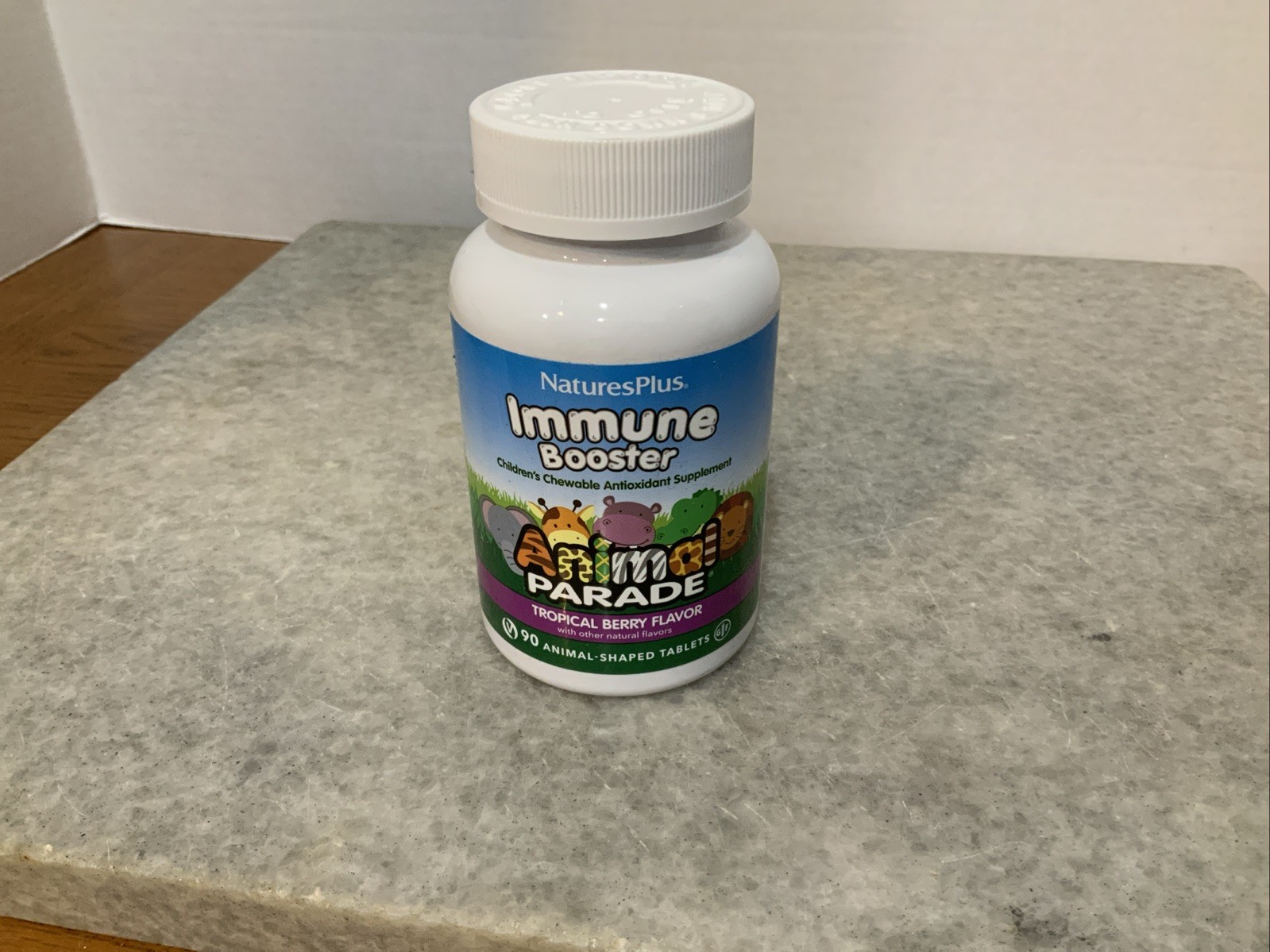 Natures Plus Animal Parade Immune Booster – Tropical Berry Flavor – 90 Animal…