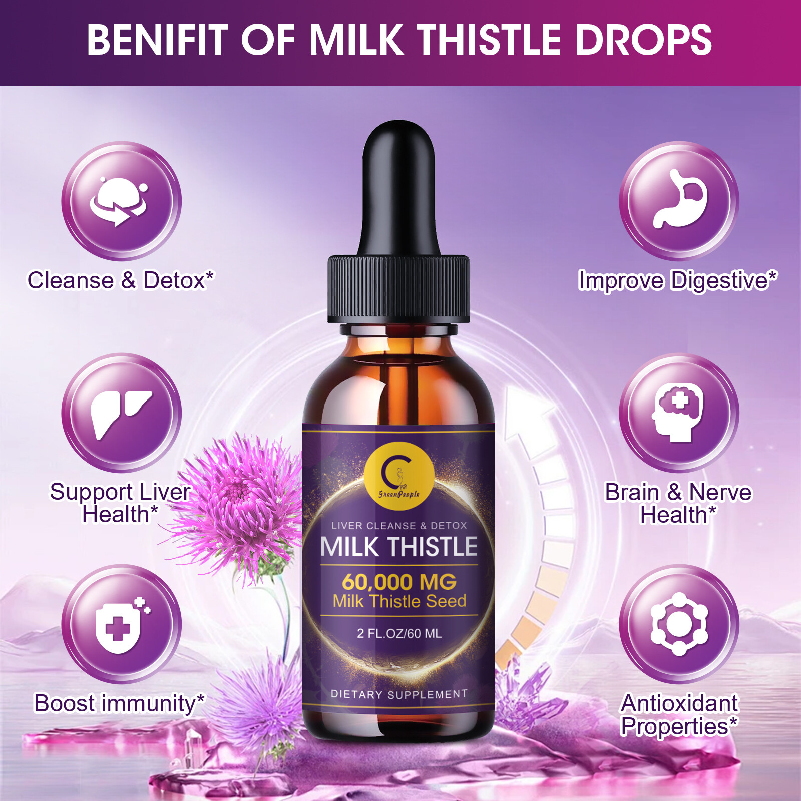 Liver Cleanse & Detox Drops Kidney Restore Support Detox Cleanse Drops