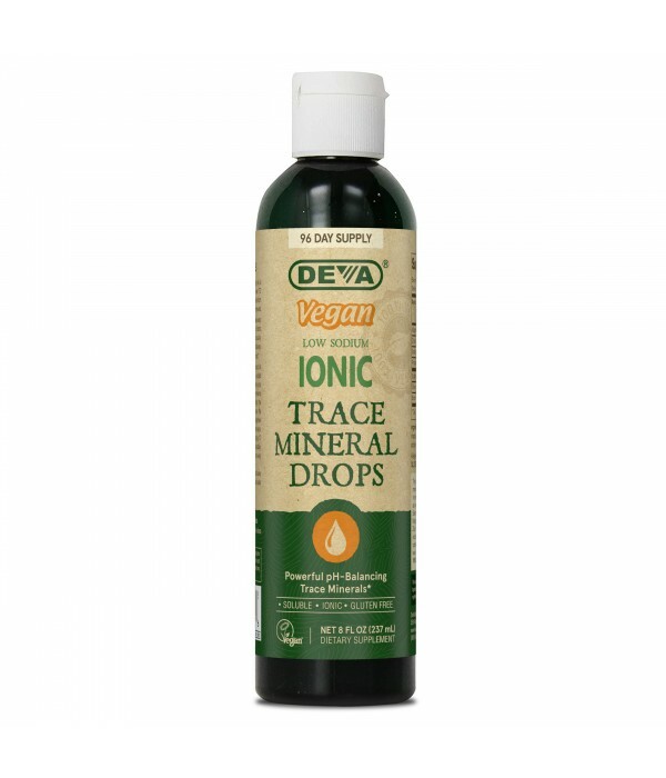 Deva Liquid Ionic Trace Minerals- 8 oz – Vegan – Gluten Free, 72+ Trace Minerals