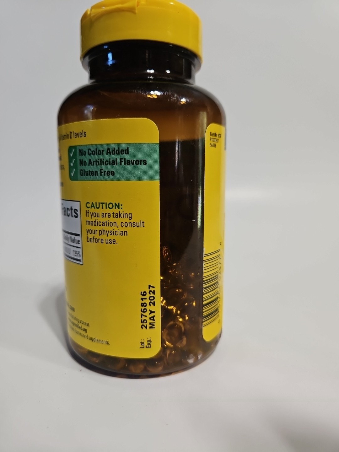 Nature Made Vitamin D3 1000 Iu Softgels 300 Count Bone Exp5/27