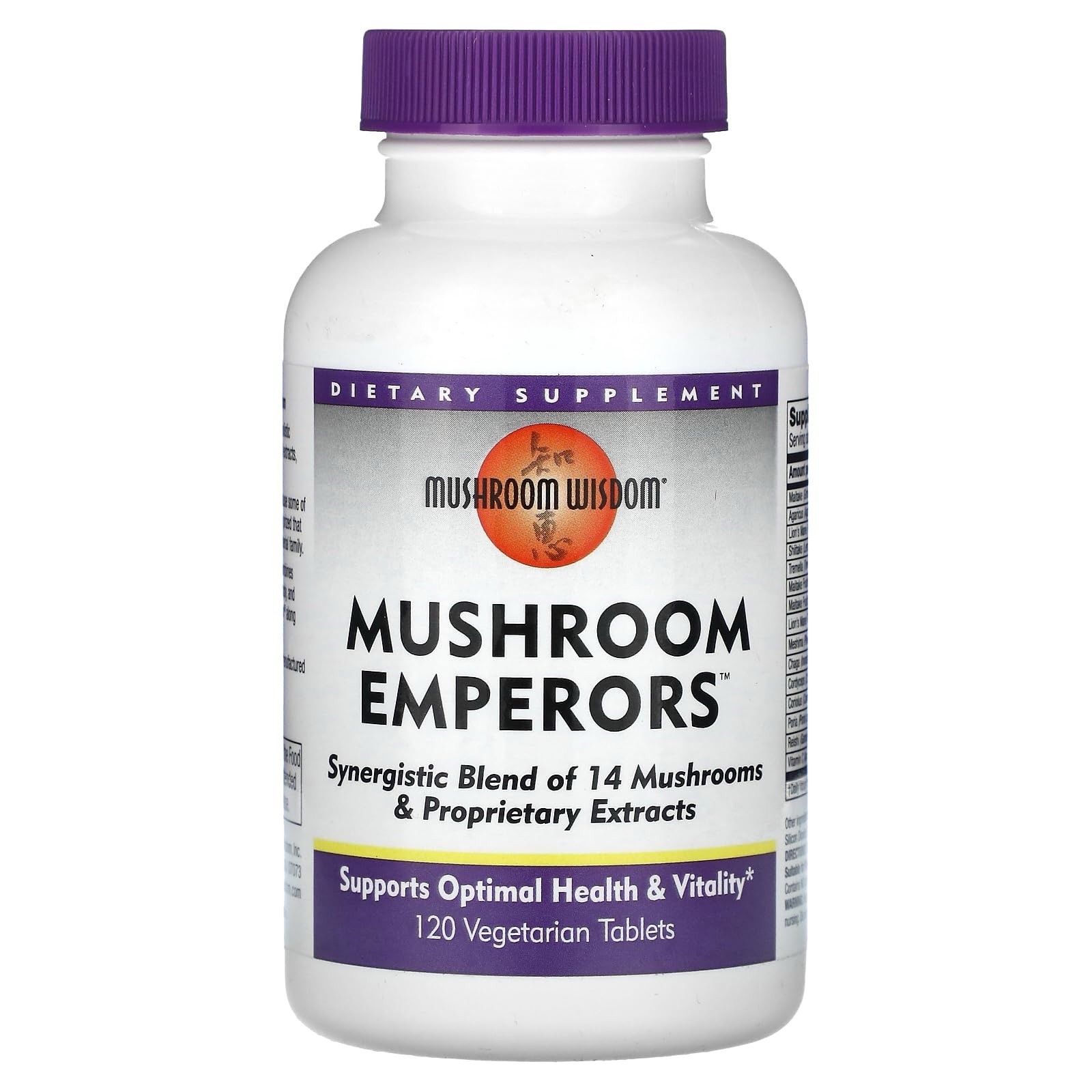 Mushroom Emperors, 120 Vegetarian Tablets EXP 02/2028