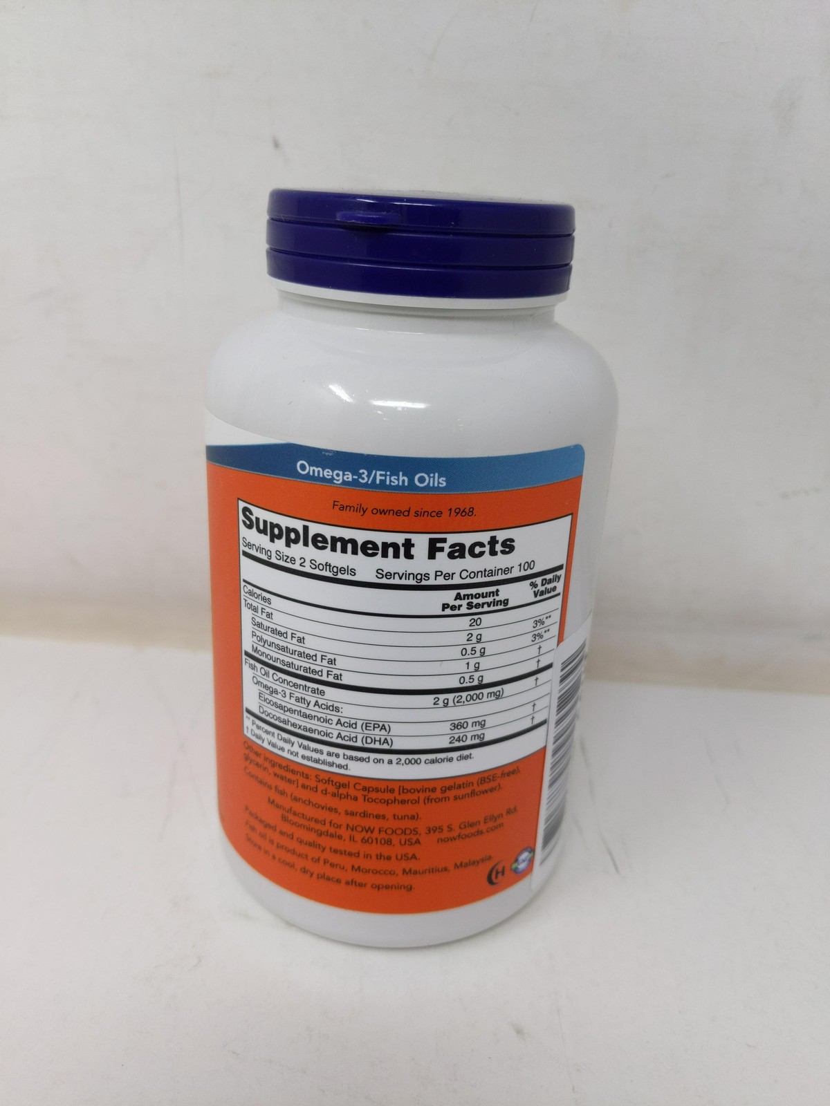 Now Foods Omega3 1000mg Sg, 200 Ct
