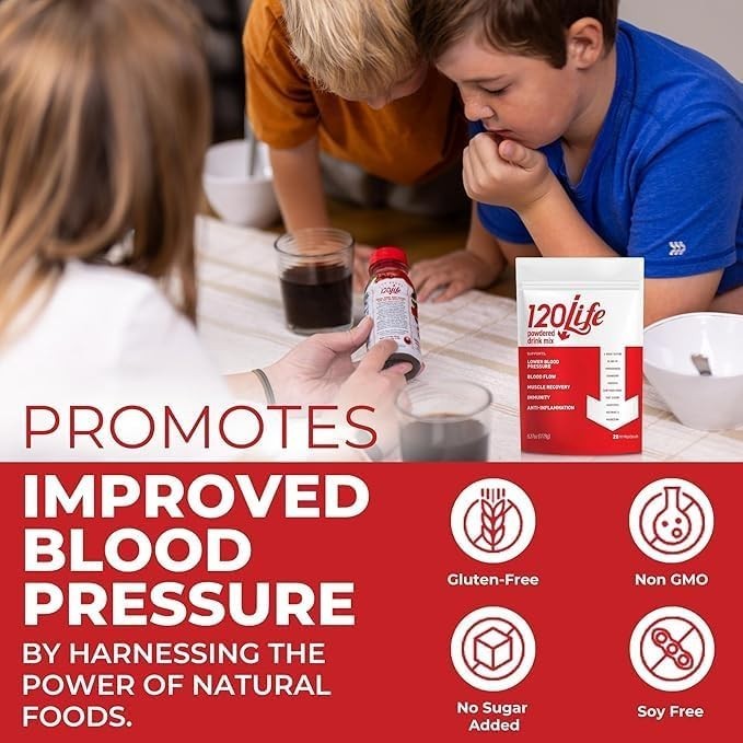 120/Life Blood Pressure Support Natural Beet Root Powder Drink Mix (28 SERVINGS)