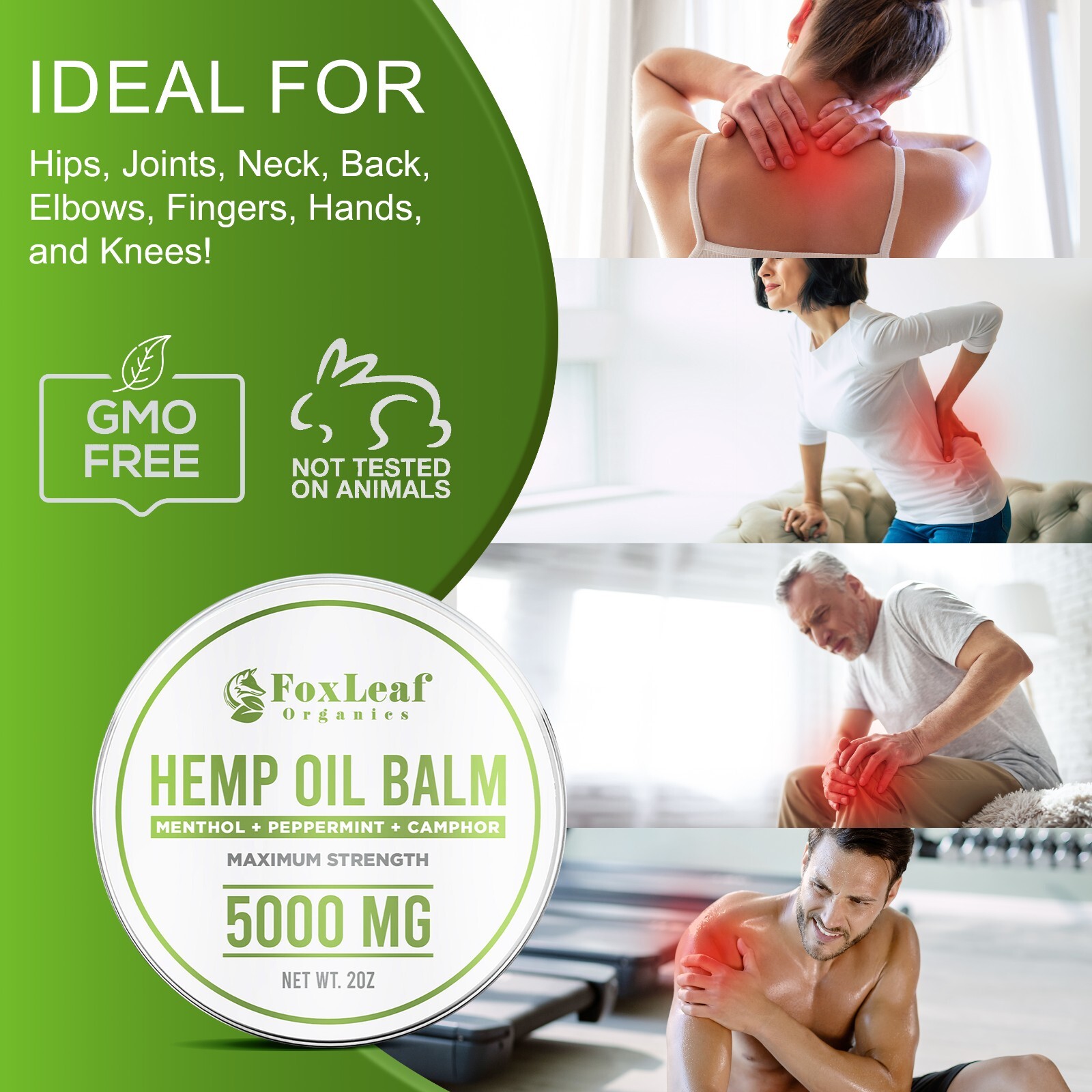 Muscle Pain Relief Cream – Arthritis, Back, Muscles, Joints, Body – All Natural