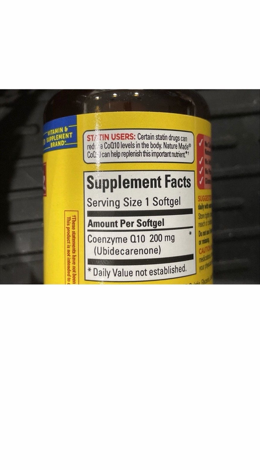 Nature Made CoQ10 200 mg Dietary Supplement, 40 Softgels