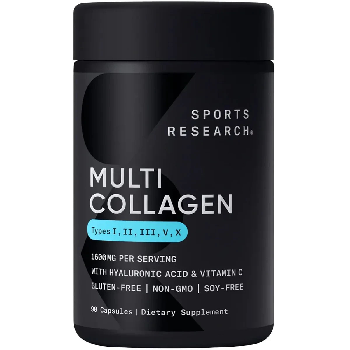 Sports Research Multi Collagen Complex Dietary Supplement – 90 Capsules