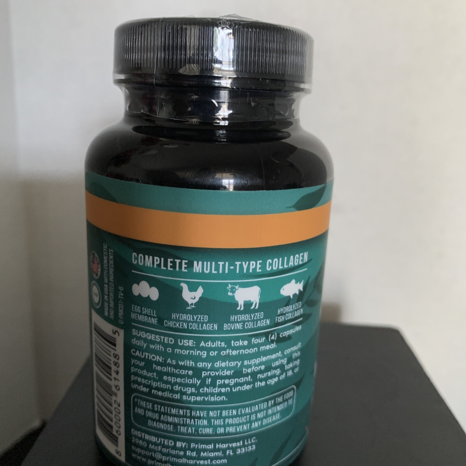 Primal Harvest Multi Collagen Pills for Women and Men (Type I, II, III, V,…