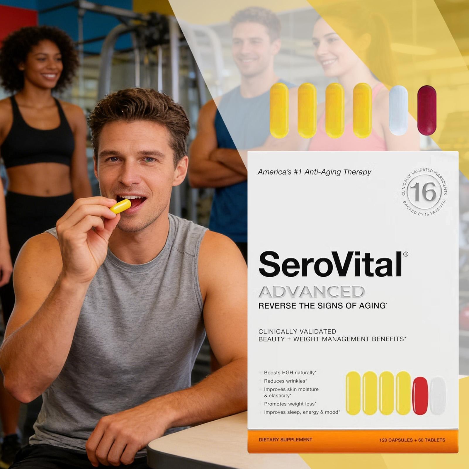 SeroVital Advanced Dietary Supplement 120 Capsules + 60 Tablets