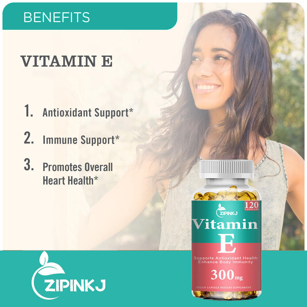 2Pack Vitamin E Softgels 800IU Supplements, Natural Antioxidant & Immune Support