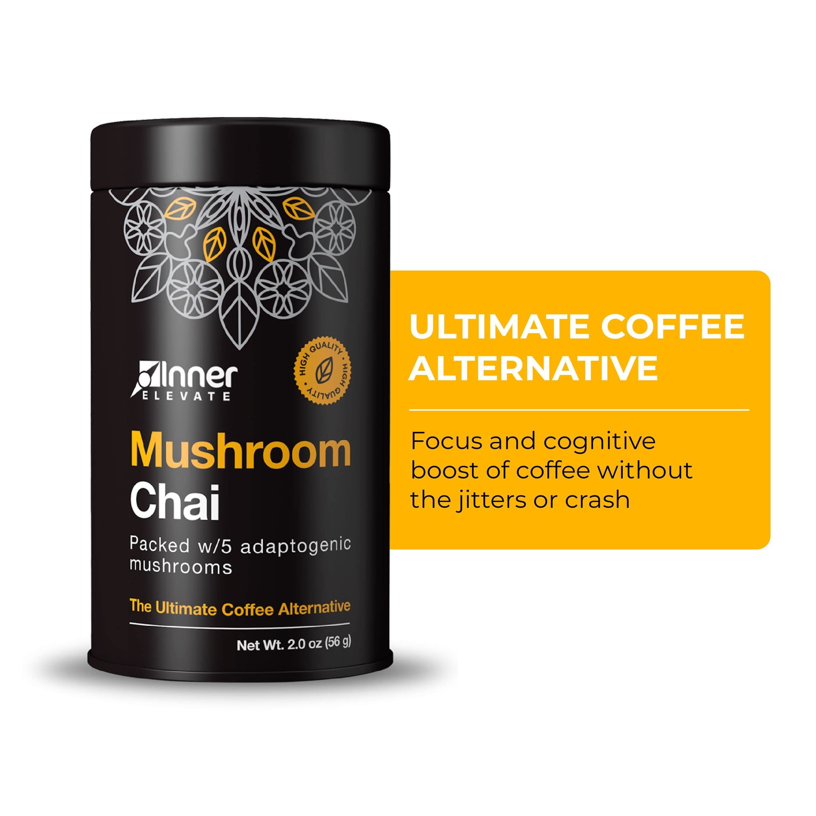 Superfood Chai – Ultimate Coffee Alternative – Adaptogenic Tea Drink with Lio…