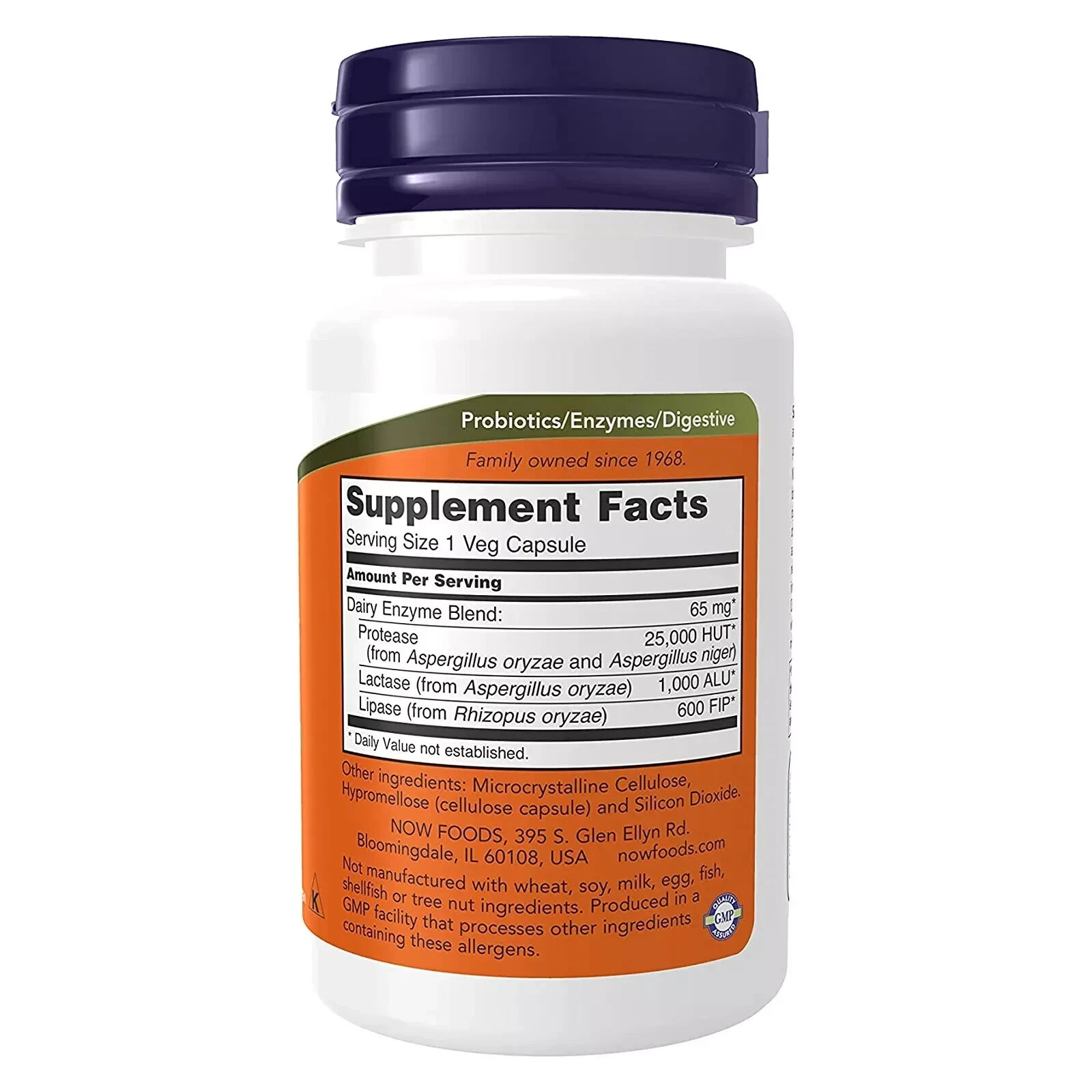 NOW Foods Supplements, Dairy Digest Complete, Digests Lactose 90