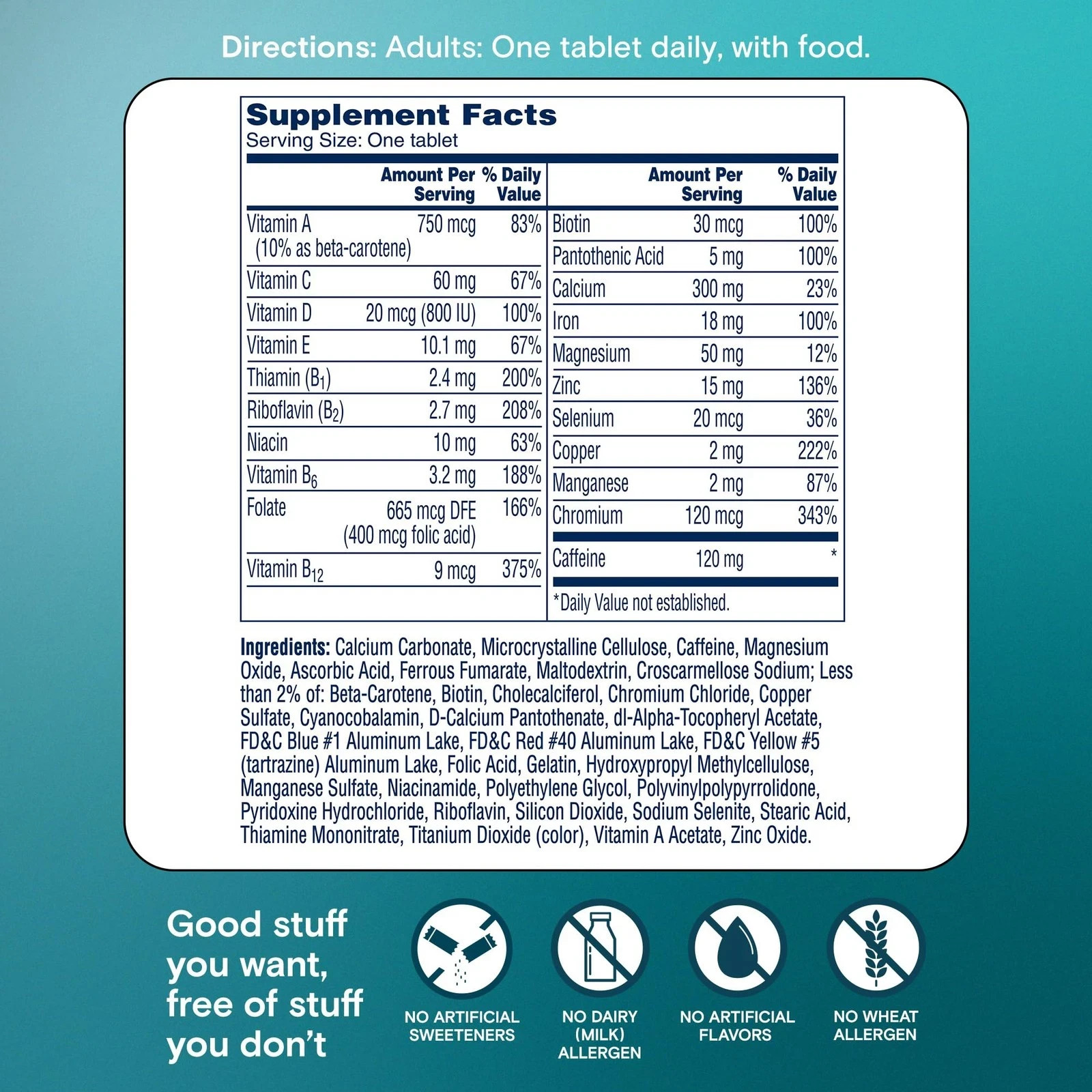 One A Day Women’s Active Metabolism Daily Essential, Multivitamin for Women, …