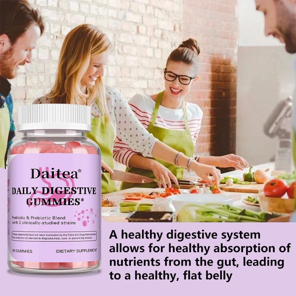 Prebiotic & Probiotic Blend for Digestive Health – Daily for Women & Men Gummy