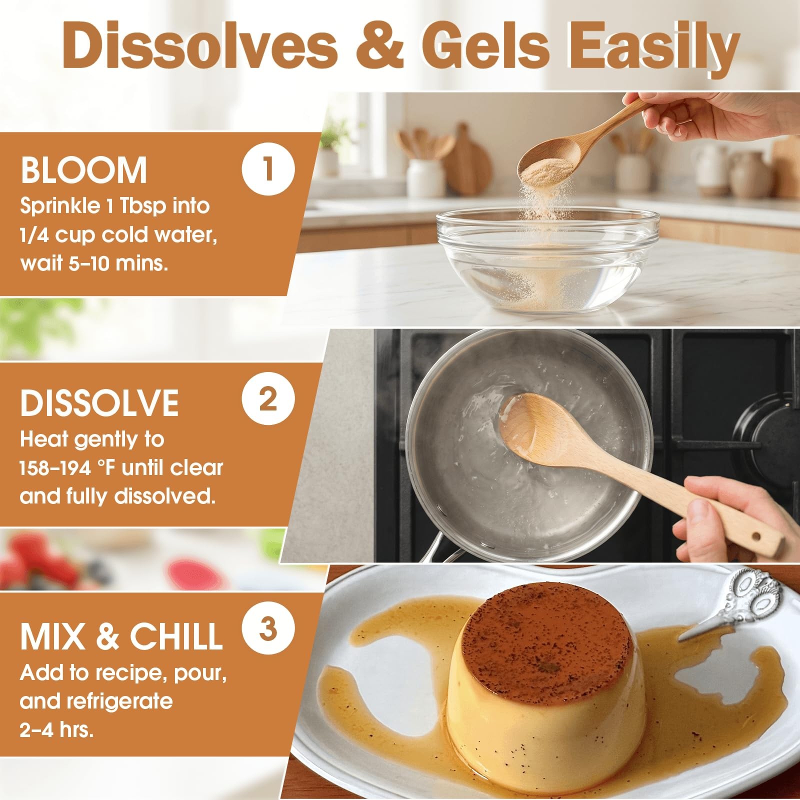 Unflavored Beef Gelatin Powder, 7 oz / 198 g, Grass-Fed Gelatin Powder, Glute…