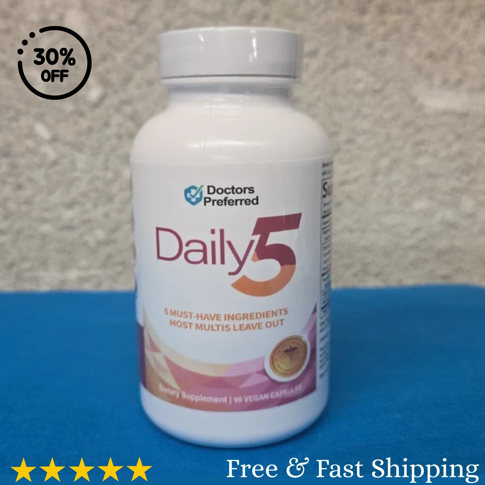 Doctors’ Preferred Daily 5 Daily5 90 Capsule Supplement Pills – New / Sealed!