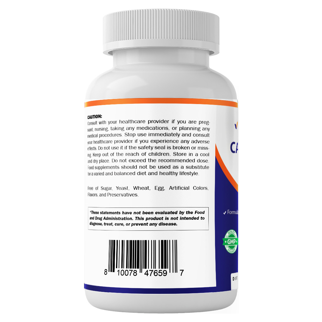 Vitamatic Castor Oil Softgels 750 mg | Cold Pressed | 180 Softgels