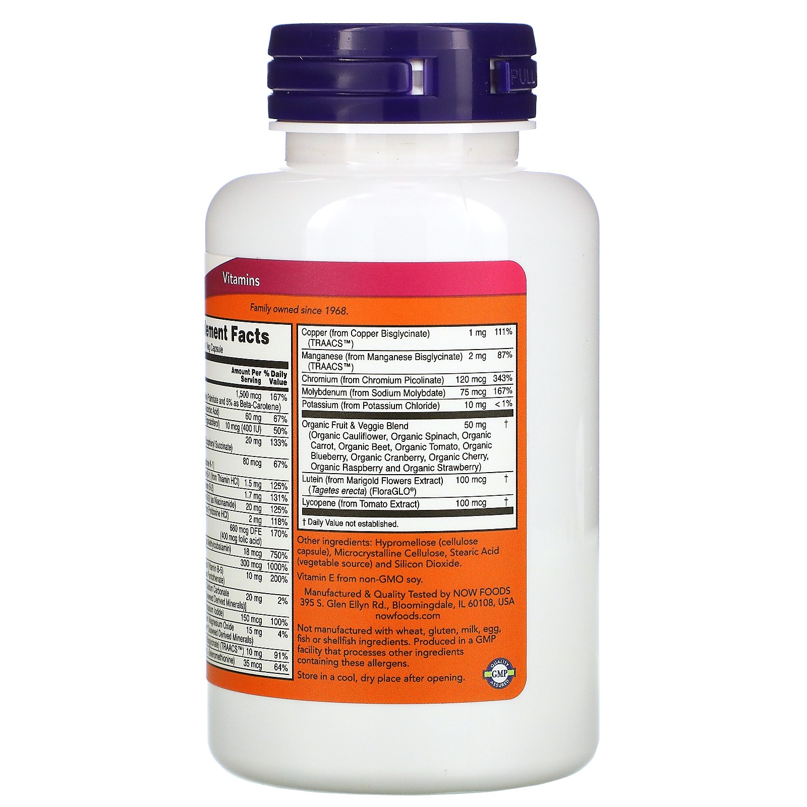 Daily Vits, Multi Vitamin & Mineral, 120 Veg Capsules