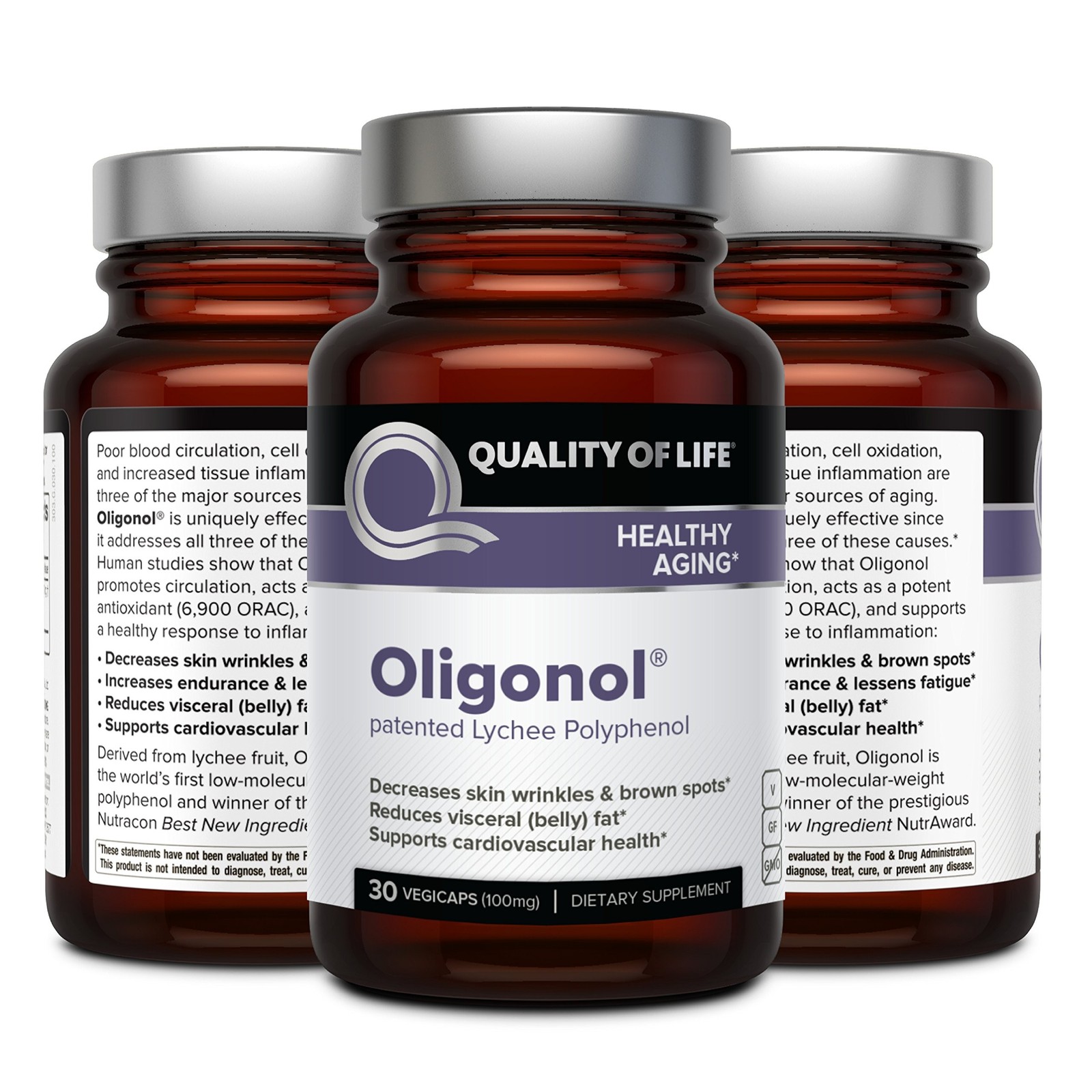 Oligonol – Premium Anti-Aging Supplement – Quality of Life – 30 Count