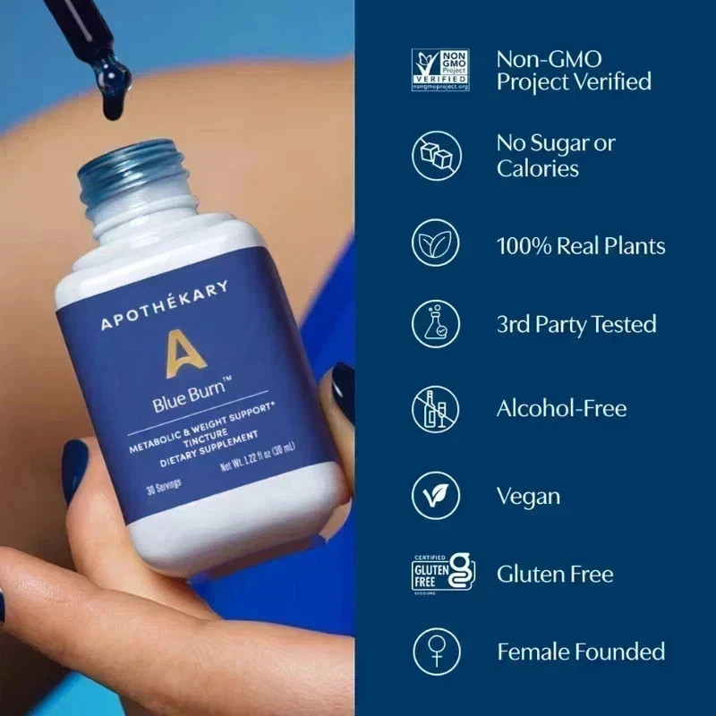 Apothekary Blue Burn: Vegan, Alcohol-Free, USA