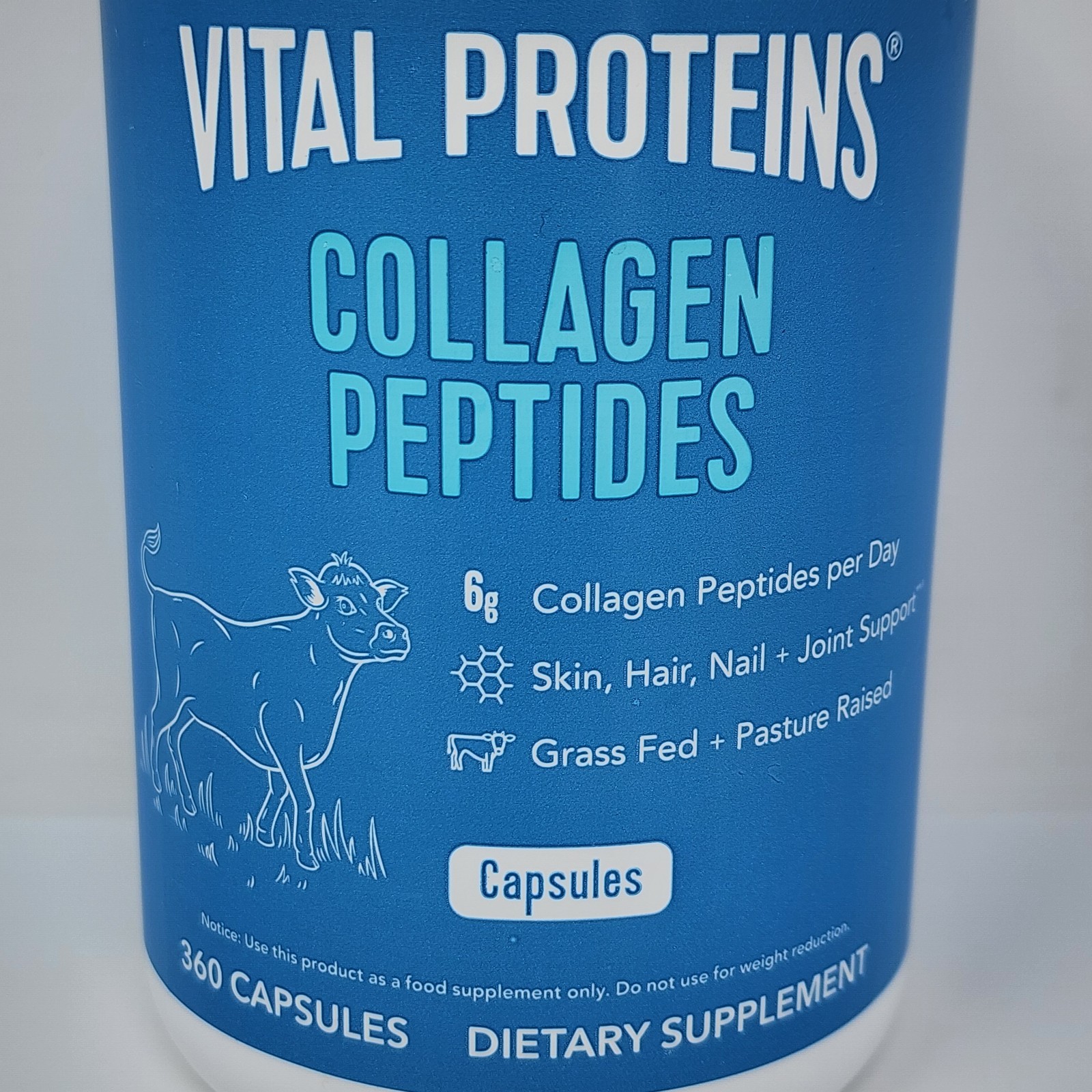 Vital Proteins Collagen Peptides, 360 Capsules per Bottle, Exp 03/2027 (2 Pack)