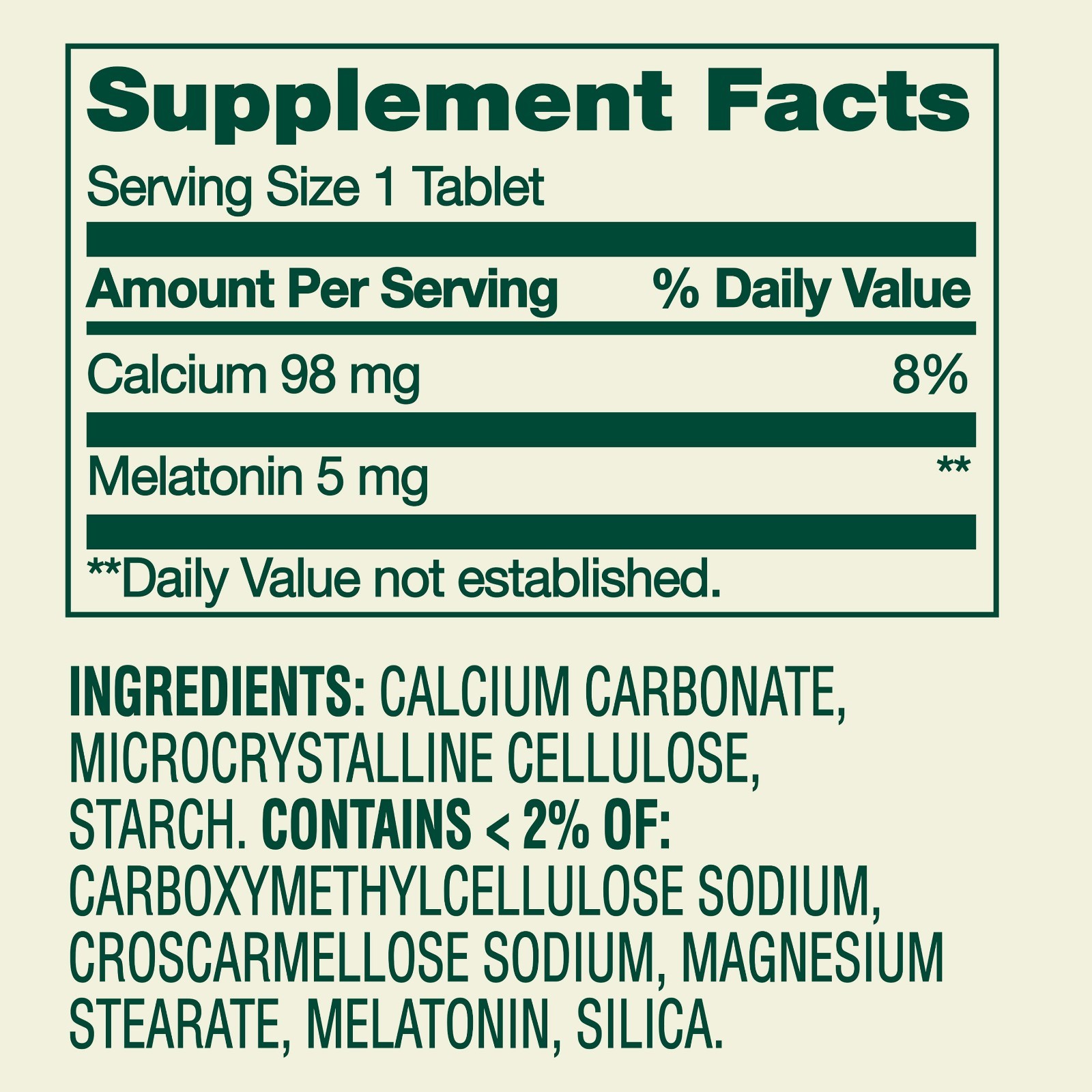 Spring Valley Melatonin Tablets Dietary Supplement Value Size, 5 mg, 240 Count