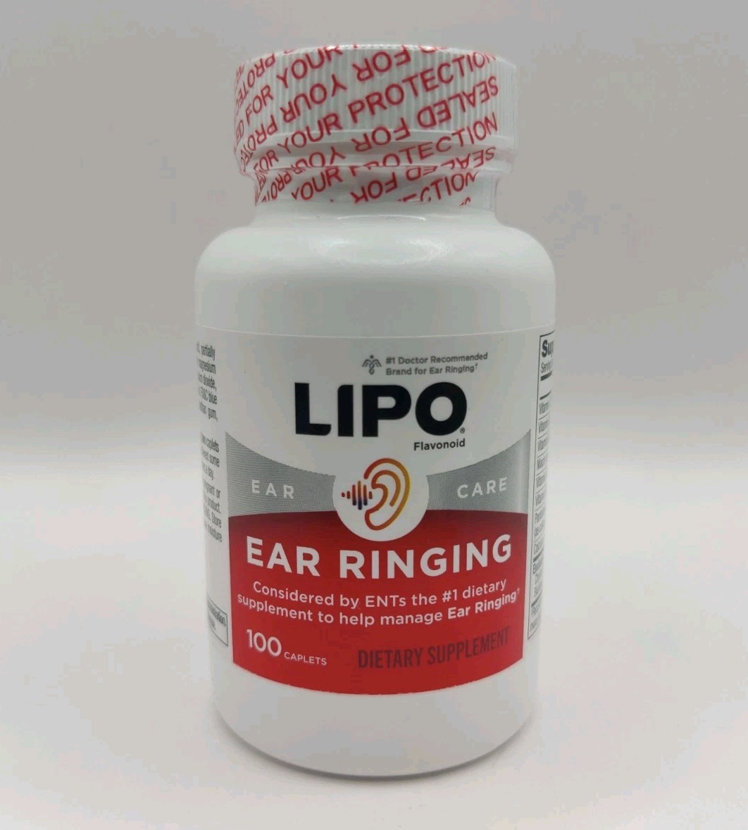 Lipo Flavonoid Ear Ringing – Recommended for Ringing Ears 100 Caplets EXP 12/28