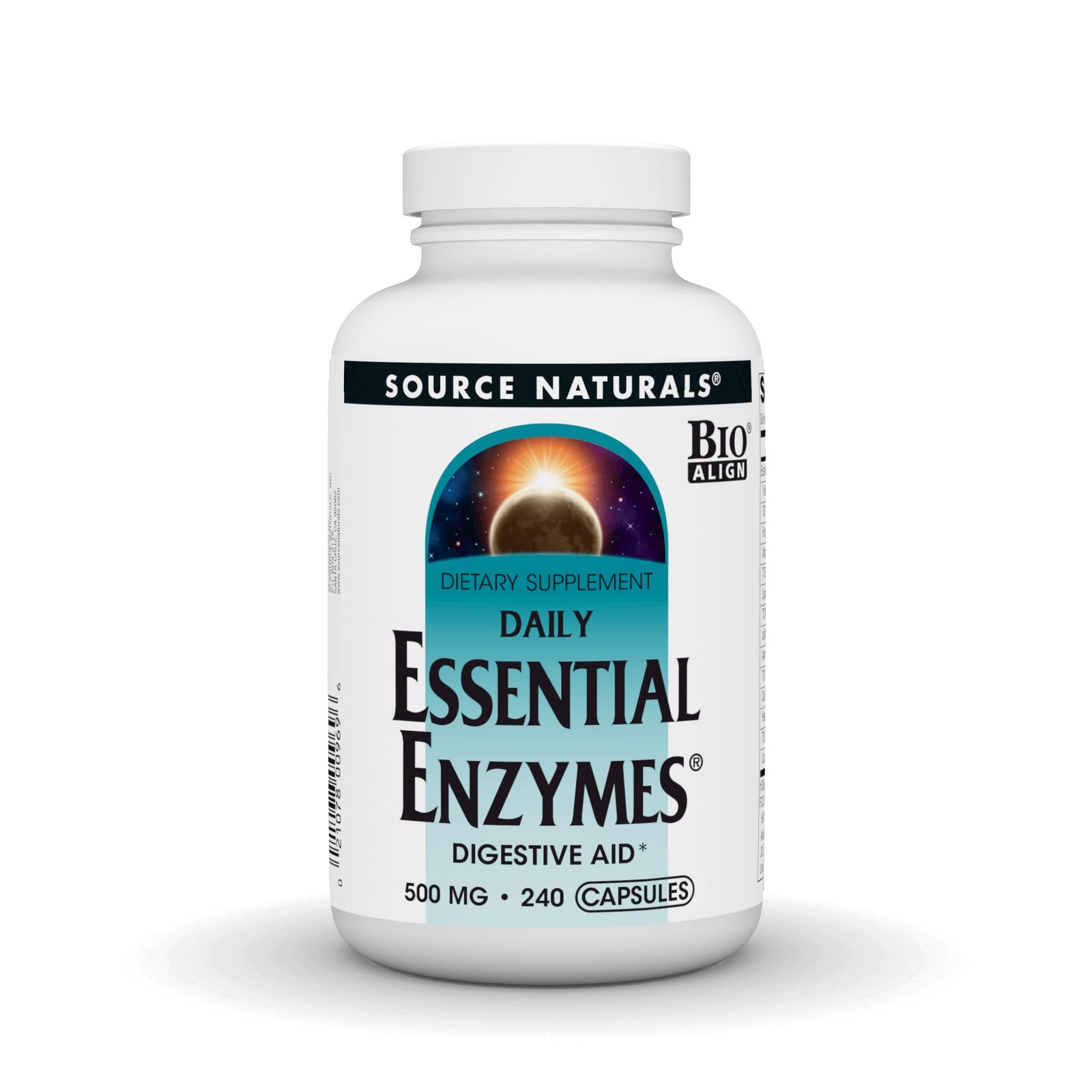 Source Naturals Essential Enzymes 500mg Bio-Aligned Multiple Enzyme Supplement