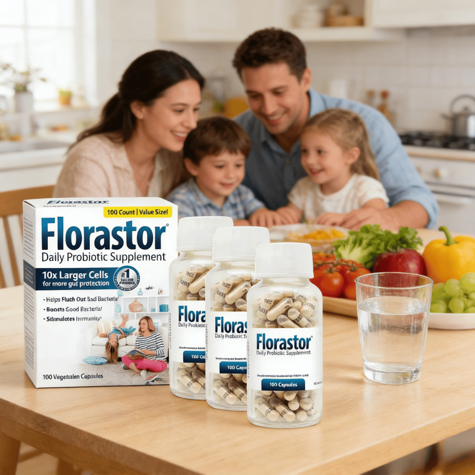 Premium Premium 1-3X Cells Flrastor Supplement Probiotic Dietary Daily 10X La…