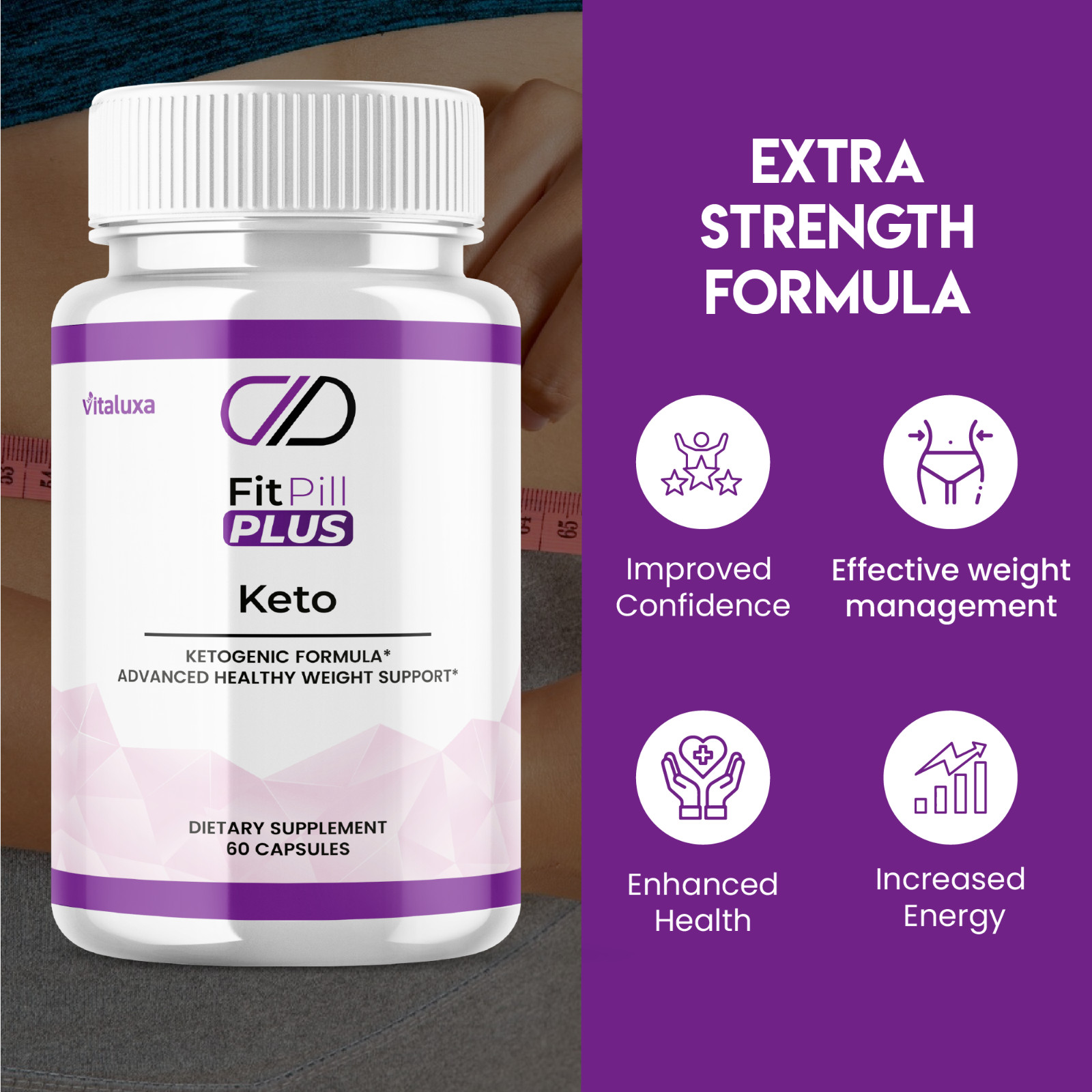 (5 Pack) Fitpill Plus Capsules Fitpill Supplement Premium Formula (300 Capsules)