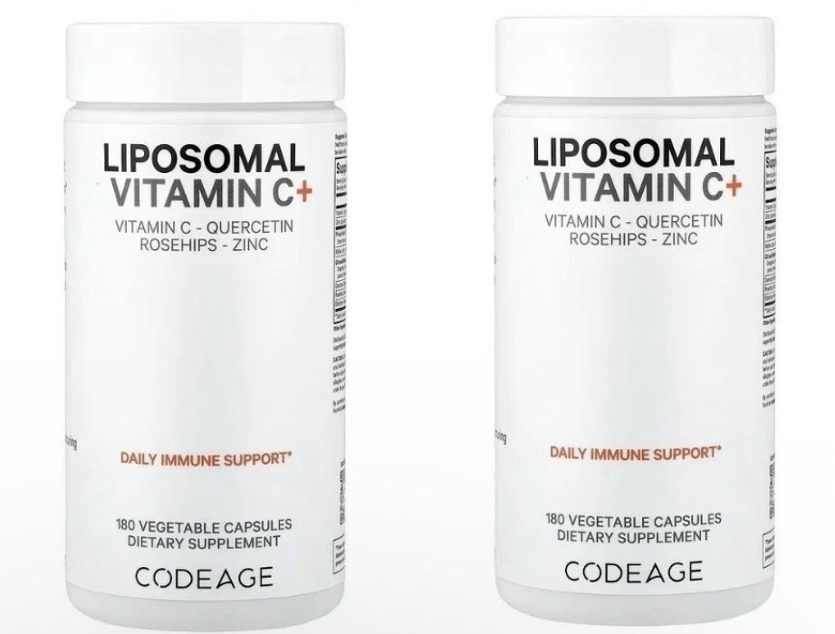 Codeage, Liposomal Vitamin C+, 2 PACK, 180 Capsules each (360 total)