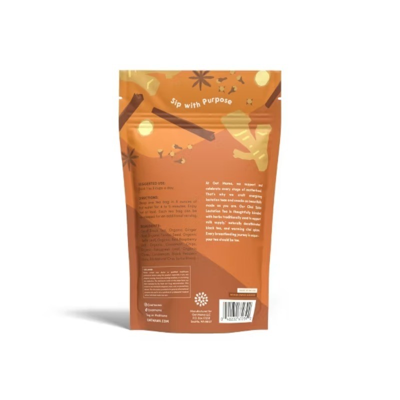 Lactation Blend Chai Spice Bagged Teas – 28 Servings