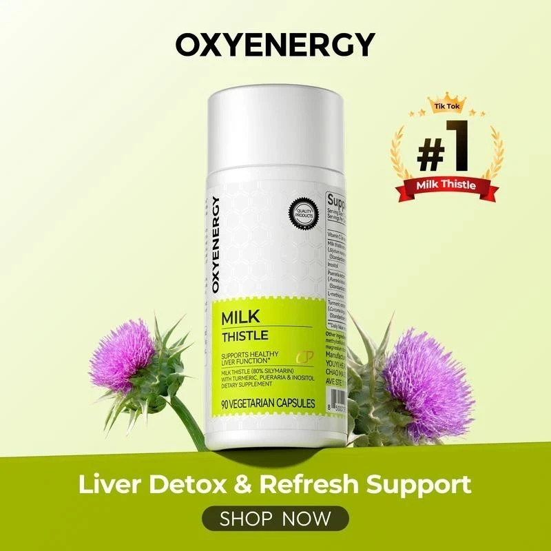 Milk Oxyenergy Thistle Liver Detox & Colon Cleanse,Natural Liver Health Support
