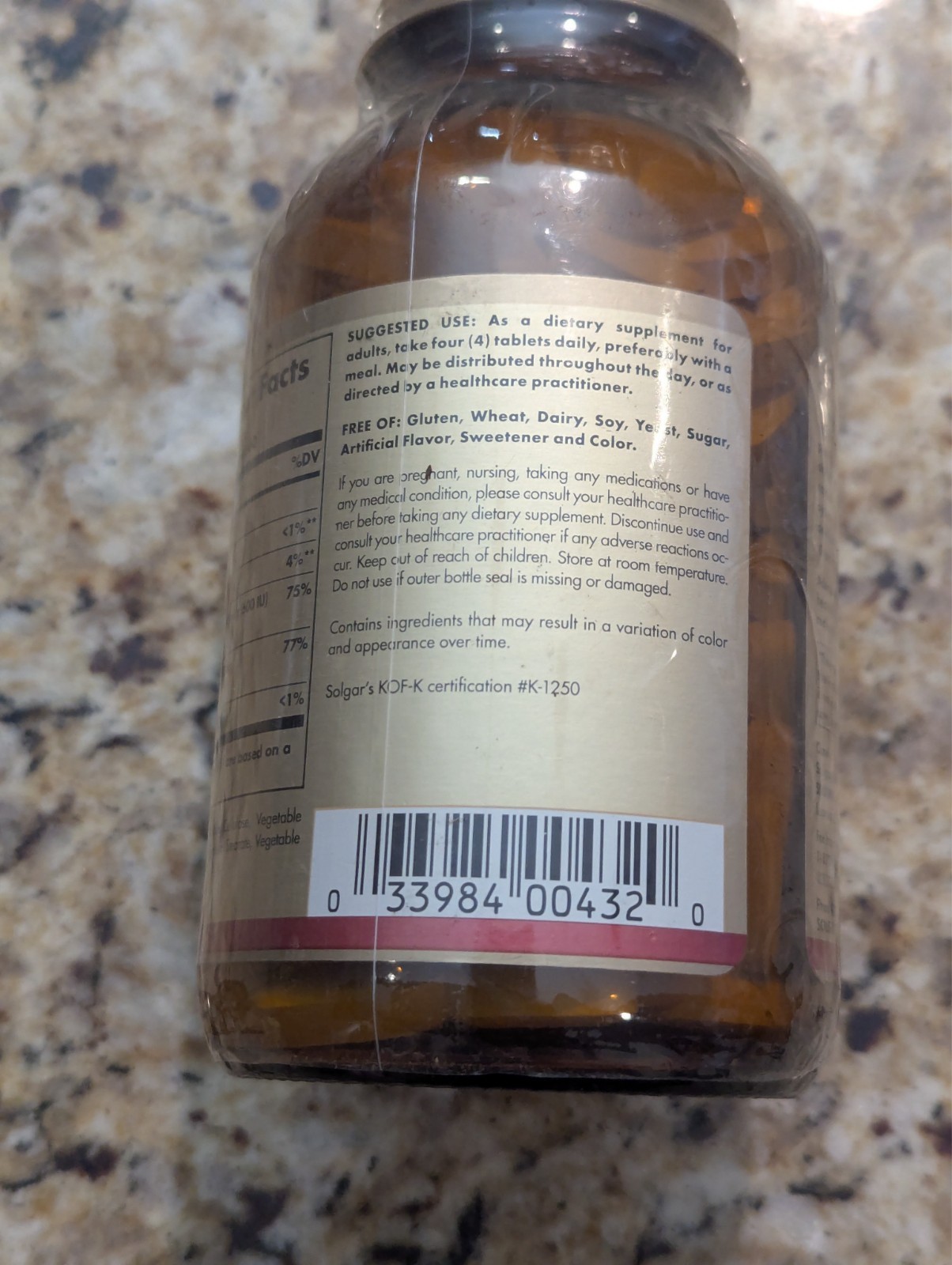 Solgar Calcium Citrate with Vitamin D3 240 tablets exp: 02/2028