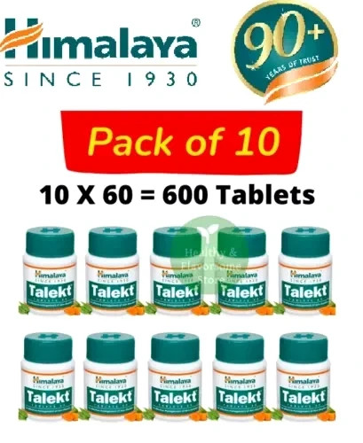 Himalaya TALEKT Tablet Pack of 10 x 60 For Skin health FREE SHIP 2028