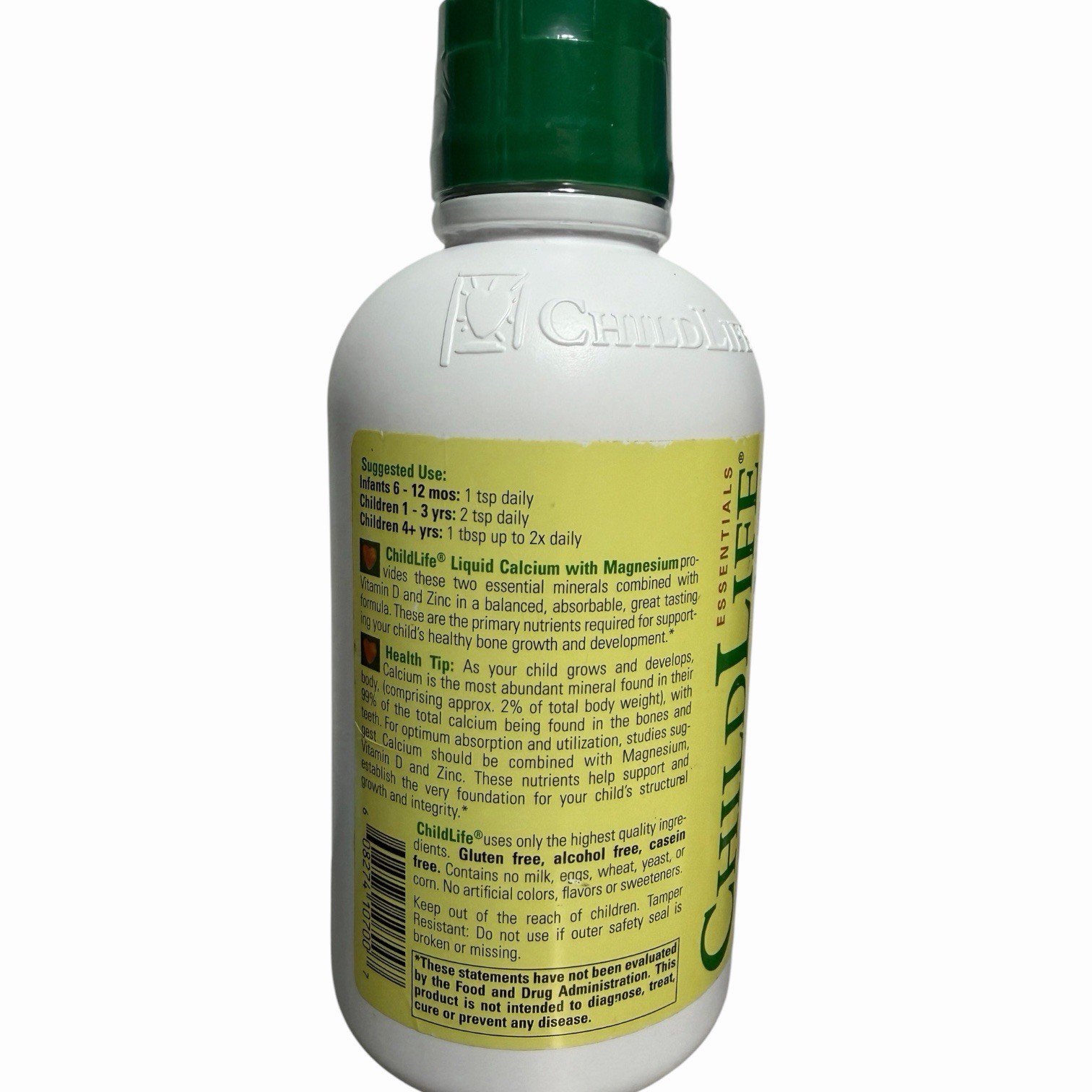 Child Life LIQUID CALCIUM with Magnesium, Natural Orange, 16 fl oz (473 mL) NEW
