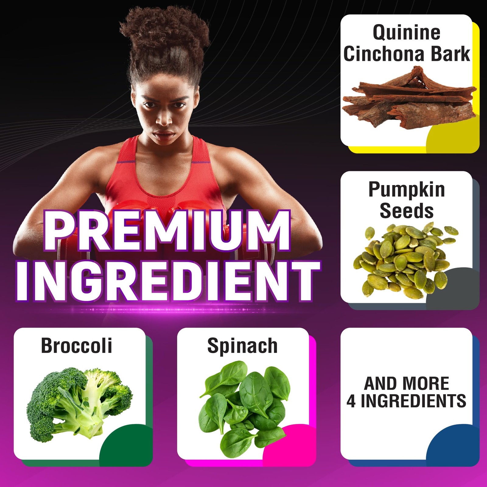 CIVIMUNA Quinine Cinchona Bark Capsules with Quinine Cinchona Bark, Pumpkin S…